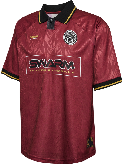 hmlLOOSE BAY SOCCER JERSEY S/S, SYRAH, packshot