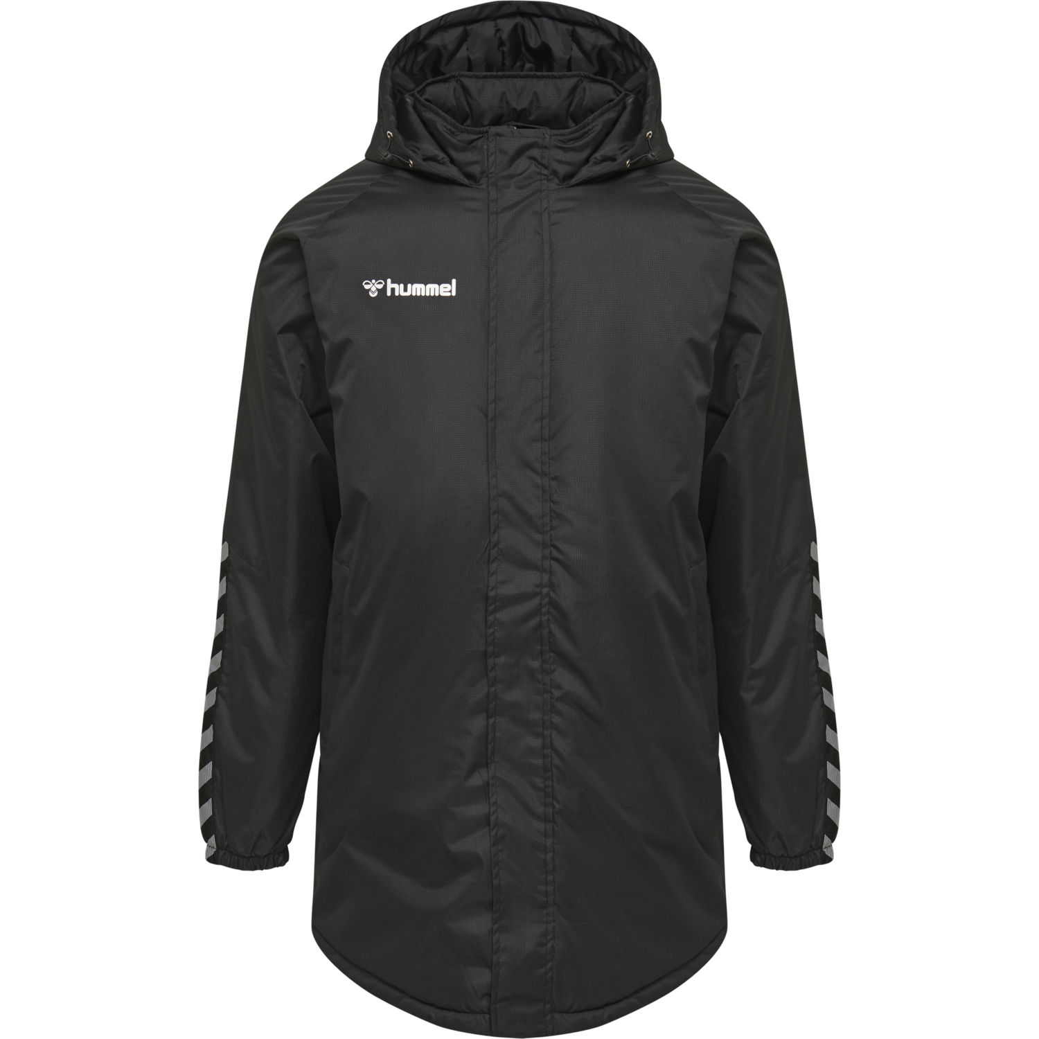 hmlAUTHENTIC BENCH JACKET, BLACK/WHITE, packshot
