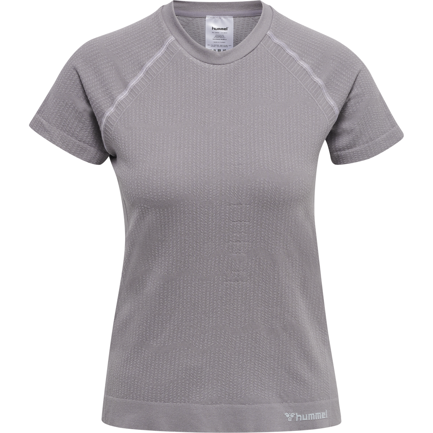 hmlMT FLOW SEAMLESS T-SHIRT, MINIMAL GRAY, packshot