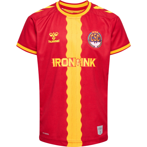 CSC 22/23 HOME JERSEY S/S KIDS, TRUE RED/SPORTS YELLOW W/SPONS CSC 22/23 HOME JERSEY S/S KIDS, TRUE RED/SPORTS YELLOW W/SPONS, packshot