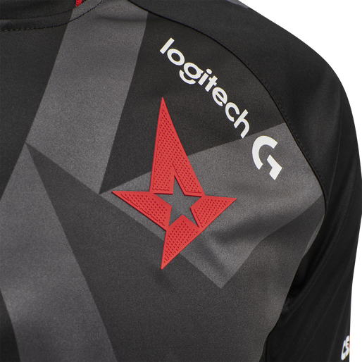 ASTRALIS 20/21 GAME JERSEY S/S_KIDS, BLACK W/LOGO, packshot