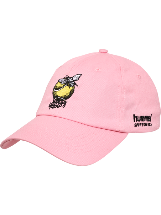 hmlBASEBALL CAP WRONG YELLOW, SACHET PINK, packshot