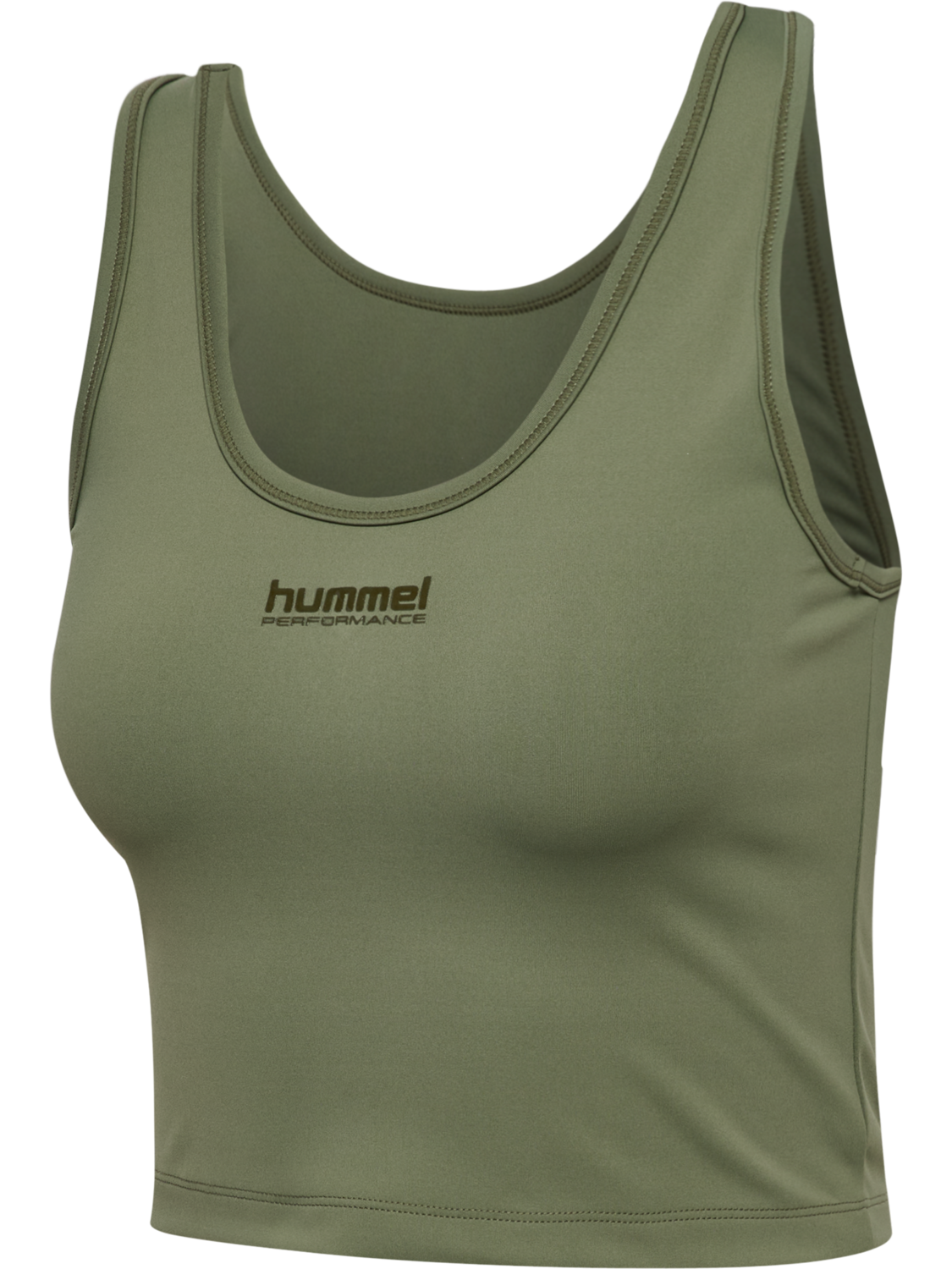 hmlHIIT INTENSITY W TOP, DEEP LICHEN GREEN, packshot