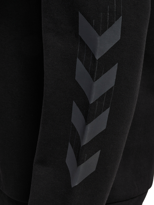 hmlTRAVEL SWEAT HOODIE, BLACK hmlTRAVEL SWEAT HOODIE, BLACK, packshot
