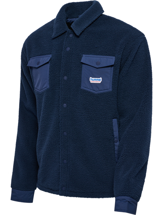 hmlFLEECE OVERSHIRT SPORTSWEAR, DRESS BLUES hmlFLEECE OVERSHIRT SPORTSWEAR, DRESS BLUES, packshot