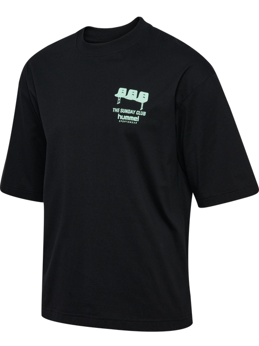 hmlOVERSIZED T-SHIRT S/S SUNDAY, BLACK hmlOVERSIZED T-SHIRT S/S SUNDAY, BLACK, packshot