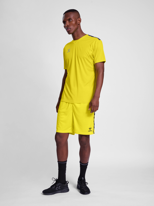 hmlAUTHENTIC PL JERSEY S/S, BLAZING YELLOW, model