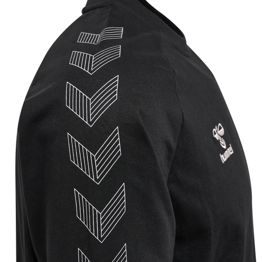 hmlMOVE GRID COTTON SWEATSHIRT, BLACK, packshot