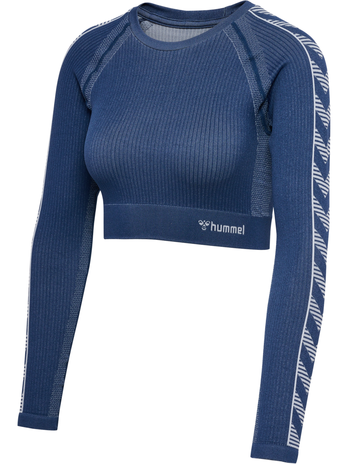 hmlMT BLAZE SEAMLESS T-SHIRT L/S, INSIGNIA BLUE, packshot