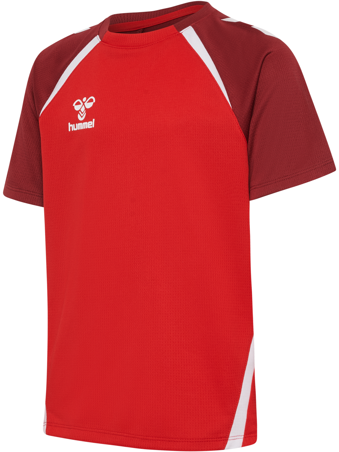 hmlLEAD 2.0 JERSEY S/S KIDS, TRUE RED/MAROON, packshot