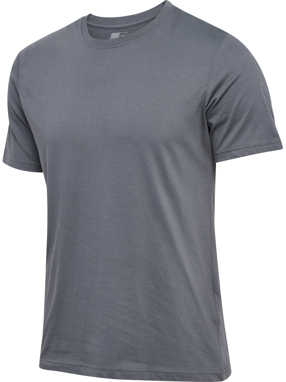 hmlELEMENTAL CHEVRON COTTON TEE, QUIET SHADE, packshot