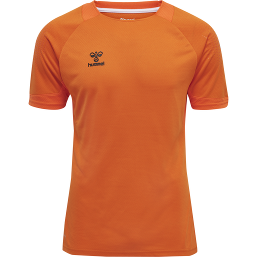 hmlLEAD S/S POLY JERSEY, ORANGE TIGER hmlLEAD S/S POLY JERSEY, ORANGE TIGER, packshot