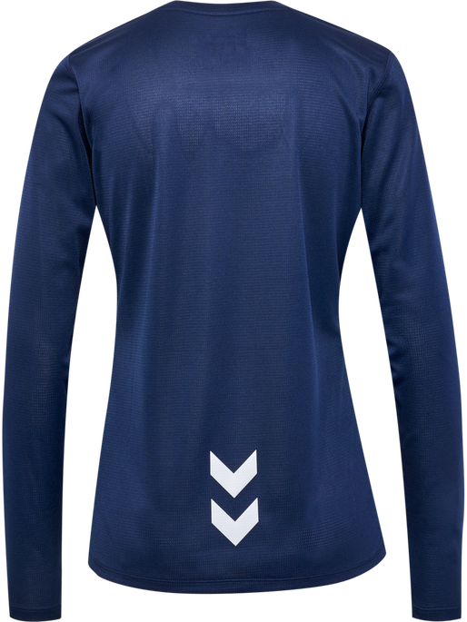 hmlRUN JERSEY L/S WOMAN, BLACK IRIS, packshot