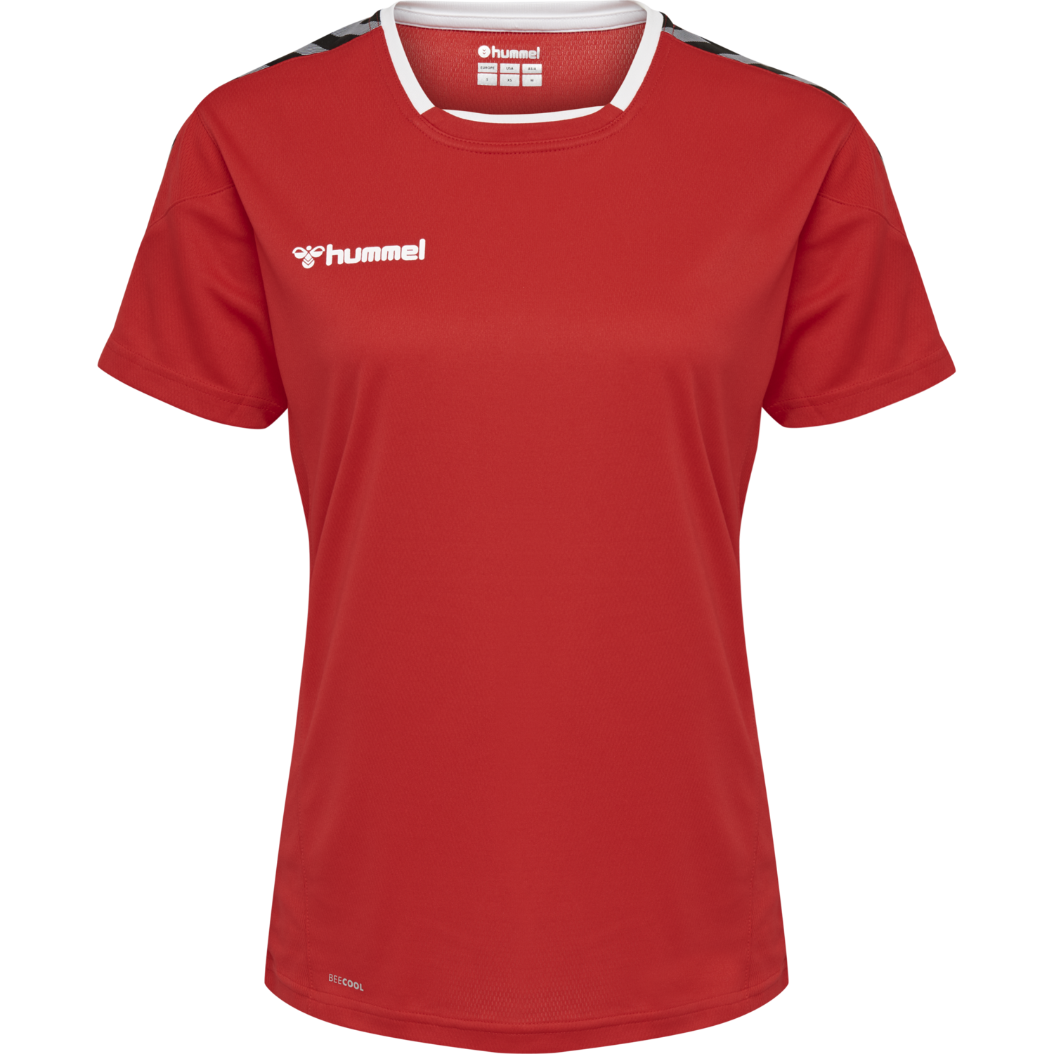 hmlAUTHENTIC POLY JERSEY WOMAN S/S, TRUE RED, packshot