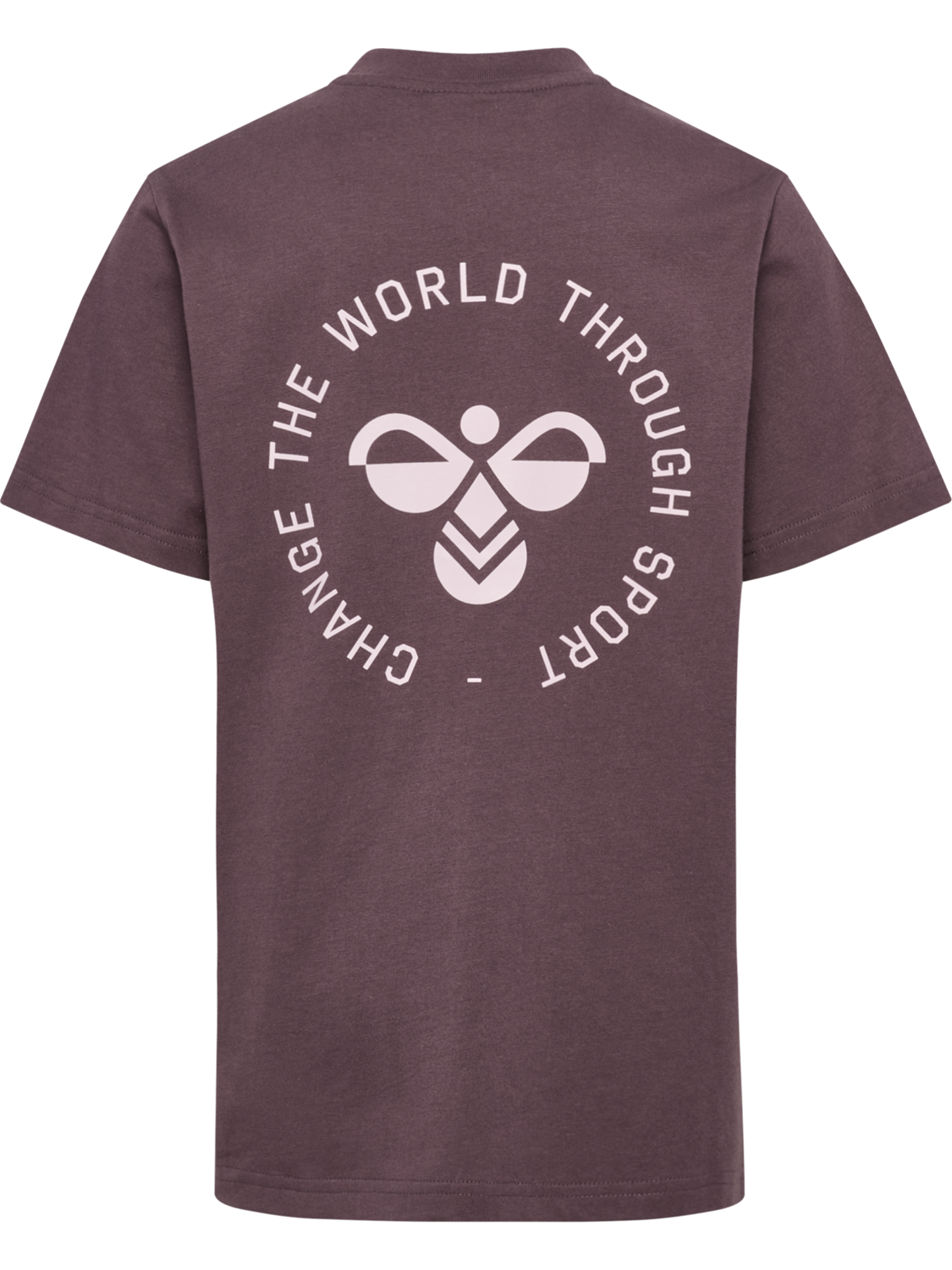hmlJR REG GRAPHIC T-SHIRT S/S, BLACK PLUM, packshot