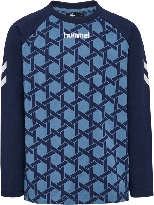 hmlPS T-SHIRT L/S, CAPTAIN'S BLUE, packshot