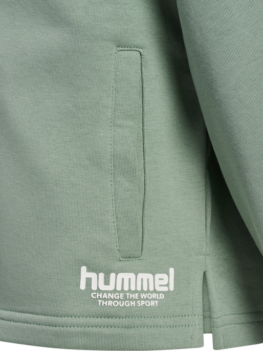 hmlZIPPI ZIP HOODIE, LILY PAD, packshot