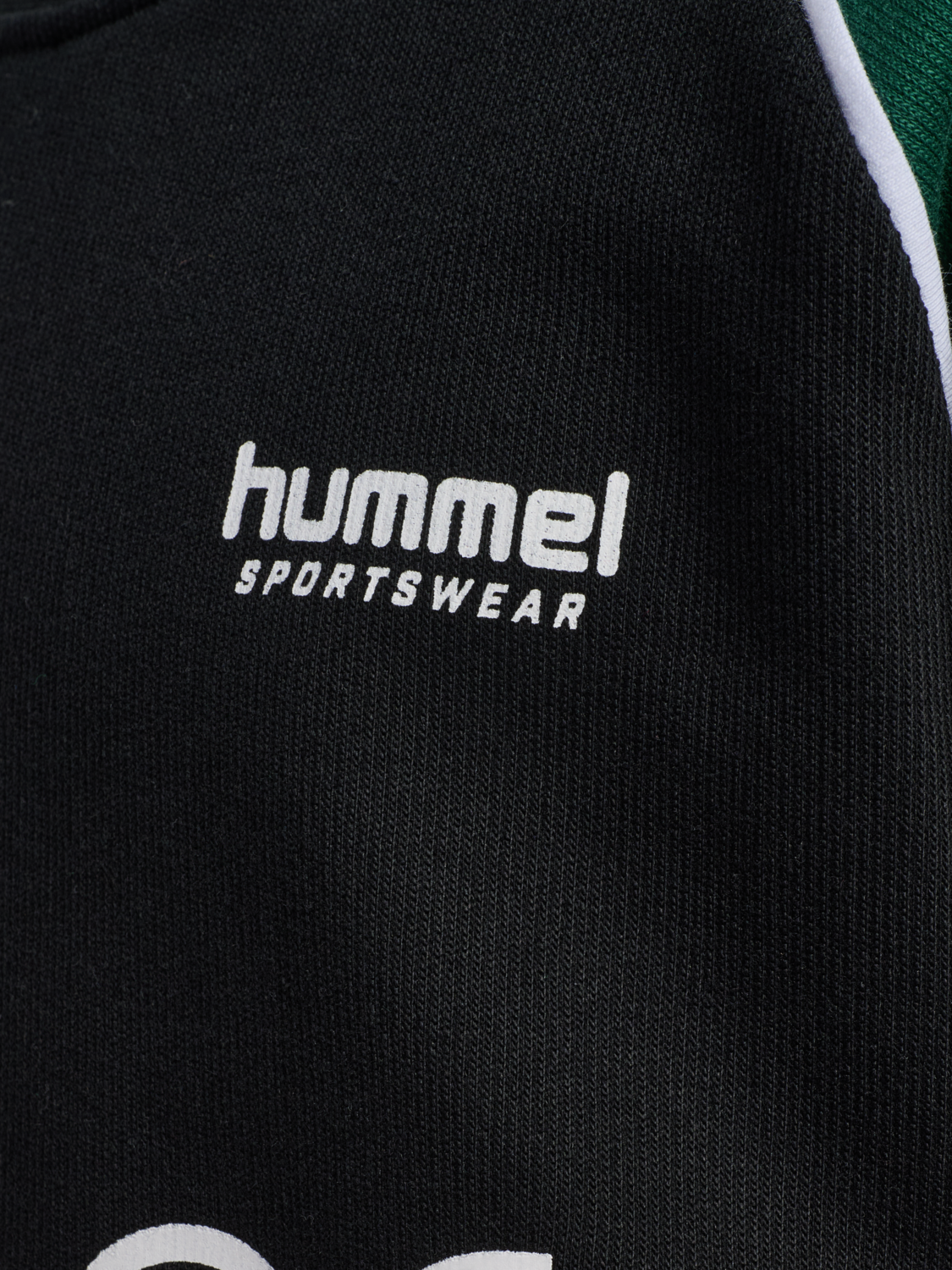 hmlJR OVERSIZED CREW HSW, DARK GREEN, packshot