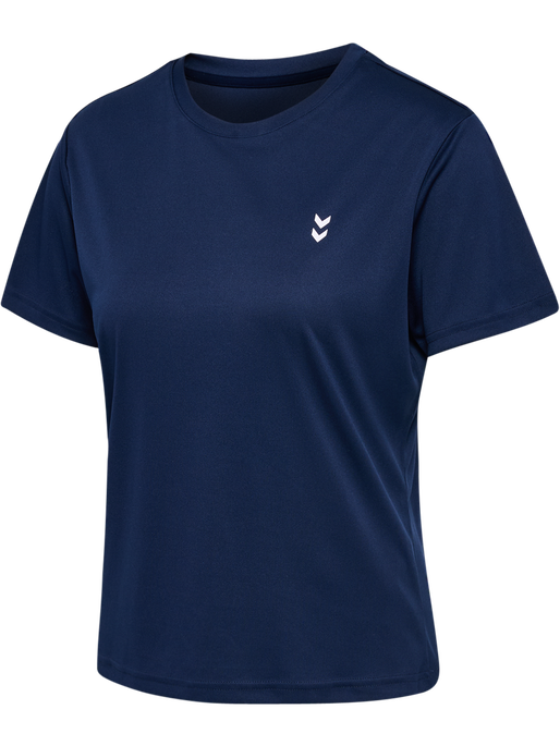 hmlPULSE TRAINING W T-SHIRT S/S, DRESS BLUES, packshot