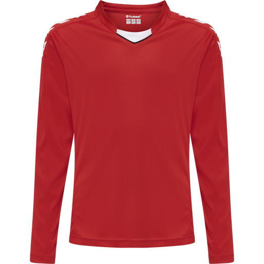 hmlCORE XK POLY JERSEY L/S KIDS, TRUE RED, packshot