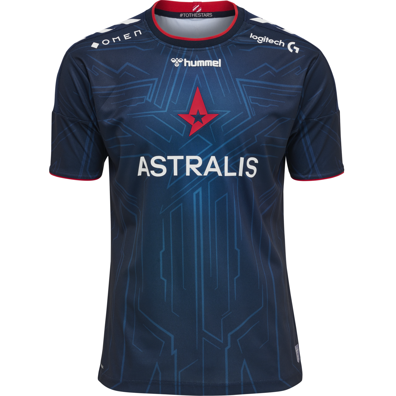 ASTRALIS 21/22 GAME JERSEY KIDS, MARINE/SPONSOR, packshot