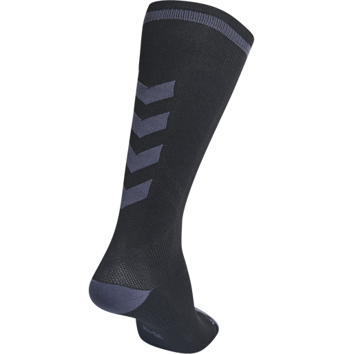 ELITE INDOOR SOCK HIGH, BLACK/ASPHALT ELITE INDOOR SOCK HIGH, BLACK/ASPHALT, packshot