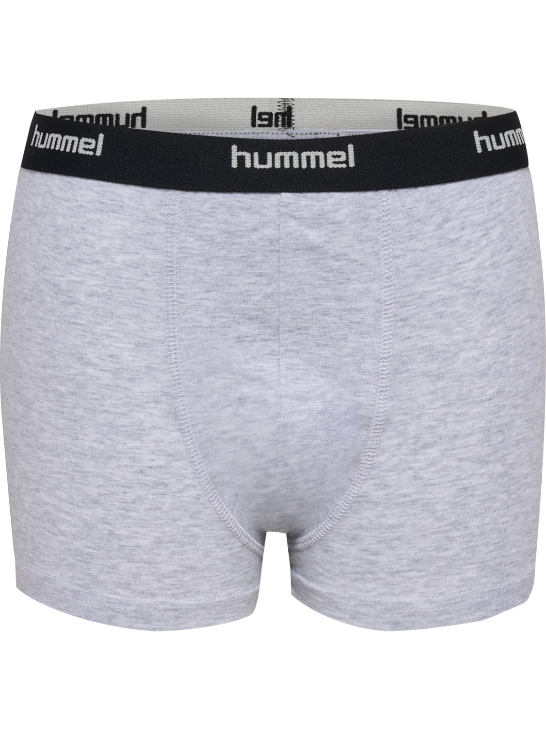 hmlJR NALLE BOXERS 3 PACK, GREY MELANGE/DRESS BLUES/BLACK, packshot
