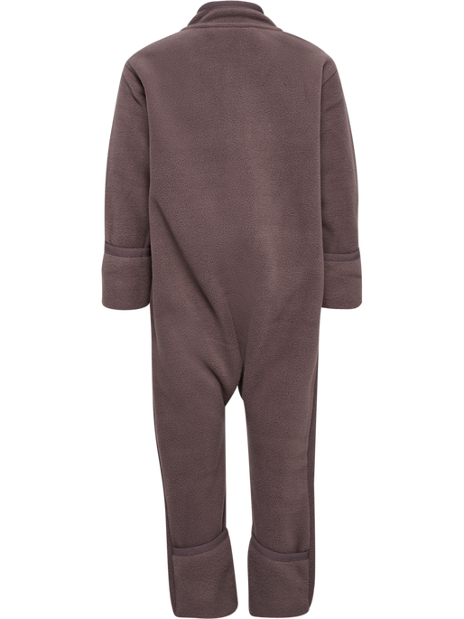 hmlMINI FLEECE ZIP SUIT BEE, PEPPERCORN, packshot