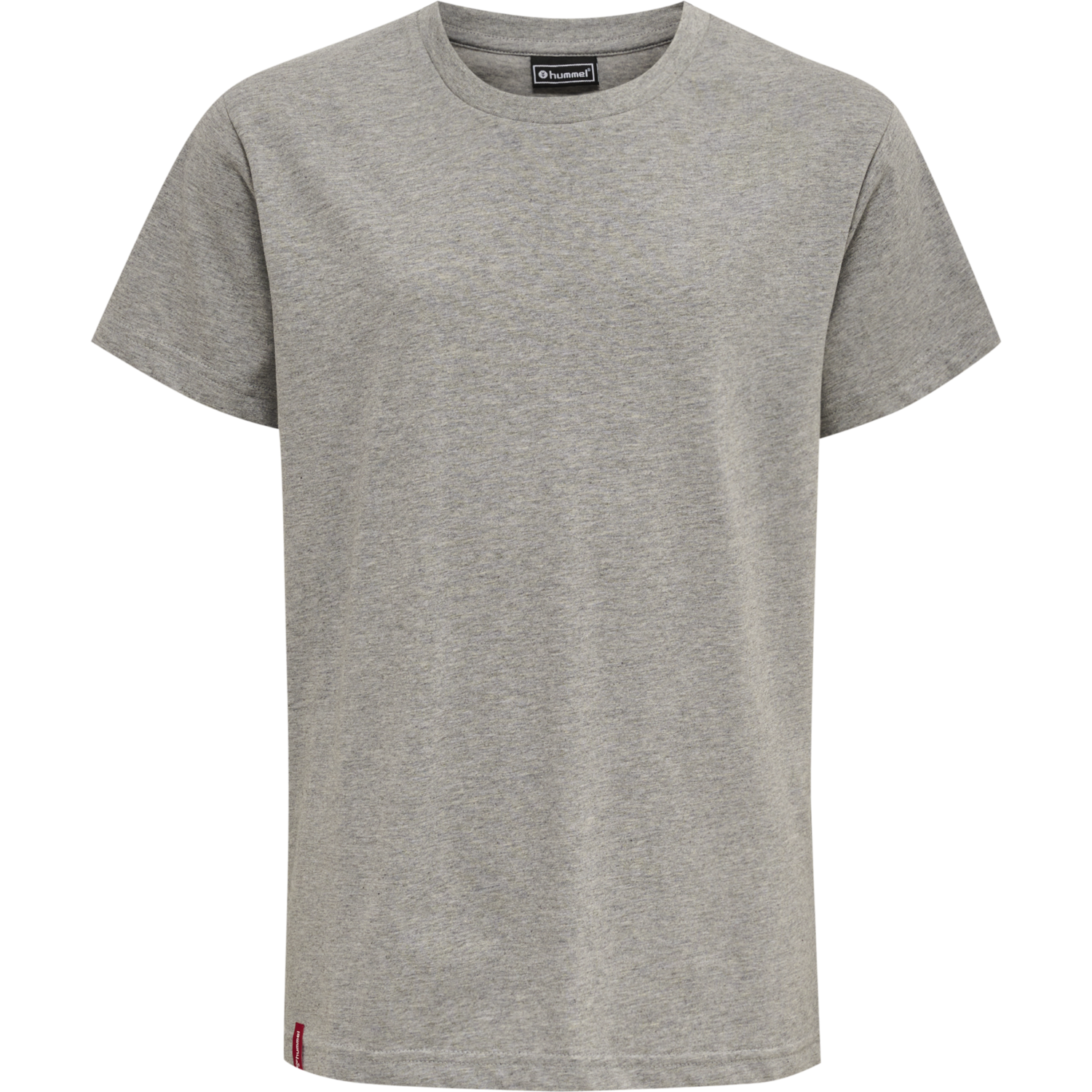 hmlRED BASIC T-SHIRT S/S KIDS, GREY MELANGE, packshot