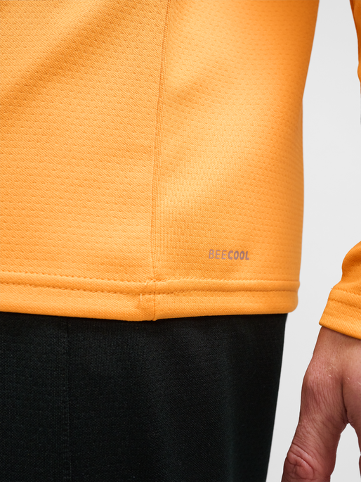 hmlACTIVE PL HALF ZIP, BLAZING ORANGE, model