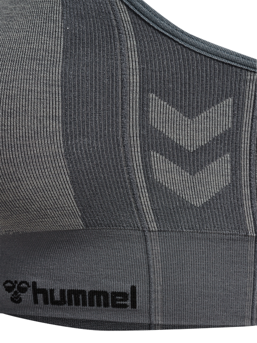 hmlMT SHINE SEAMLESS SPORTS BRA, QUIET SHADE/SHARKSKIN MELANGE, packshot