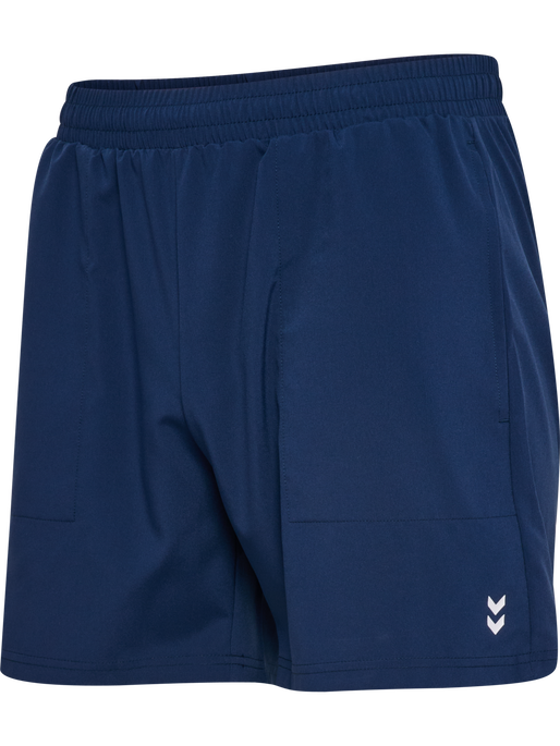 hmlPULSE WORKOUT SHORTS, DRESS BLUES, packshot