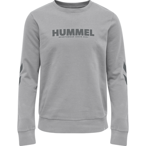 hmlLEGACY SWEATSHIRT PLUS, GREY MELANGE, packshot