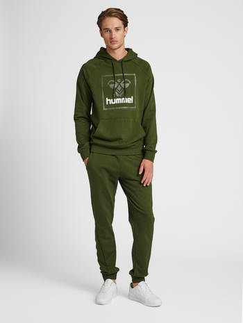 hmlISAM 2.0 HOODIE, RIFLE GREEN, model