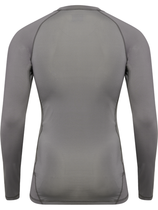 hmlBL PERFORMANCE TEE L/S, STEEL GRAY, packshot