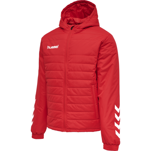 hmlPROMO SHORT BENCH JACKET, TRUE RED, packshot