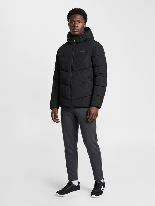 hmlPUFFER JACKET, BLACK, model
