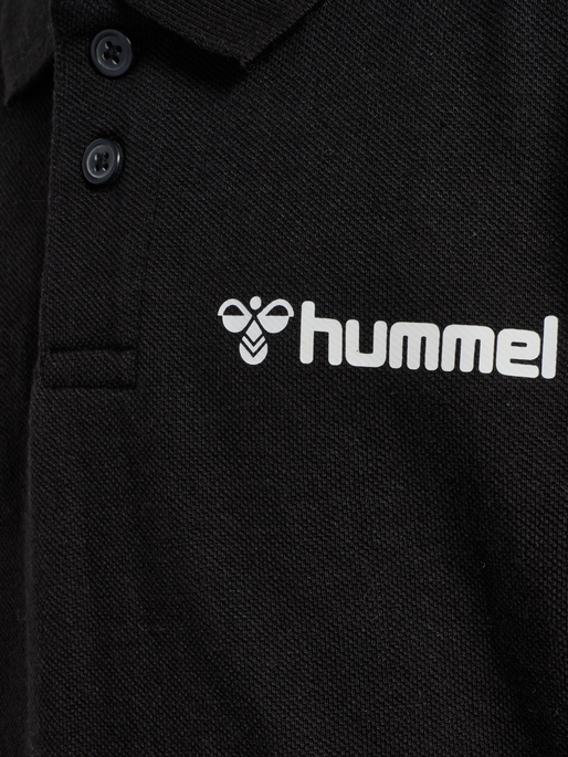 hmlMOVER COTTON POLO KIDS, BLACK hmlMOVER COTTON POLO KIDS, BLACK, packshot