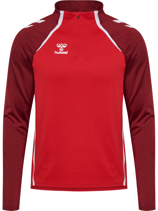 hmlLEAD 2.0 HALF ZIP, TRUE RED/MAROON, packshot
