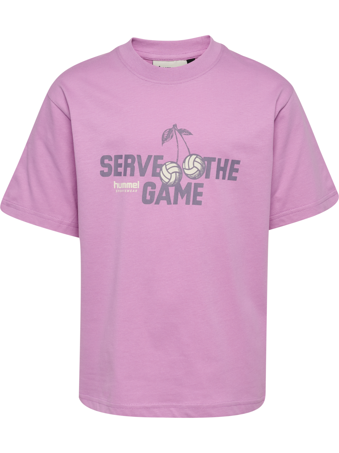 hmlJR LOOSE T-SHIRT S/S HS GRAPHIC, SMOKY GRAPE, packshot