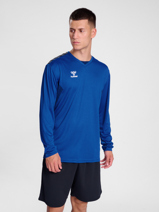 hmlAUTHENTIC PL JERSEY L/S, TRUE BLUE, model