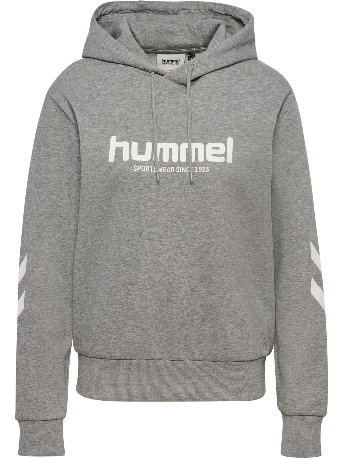 hmlLEGACY 2.0 W HOODIE, GREY MELANGE, packshot