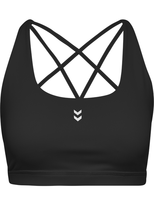 hmlHIIT IMPACT STRAP BRA, BLACK, packshot