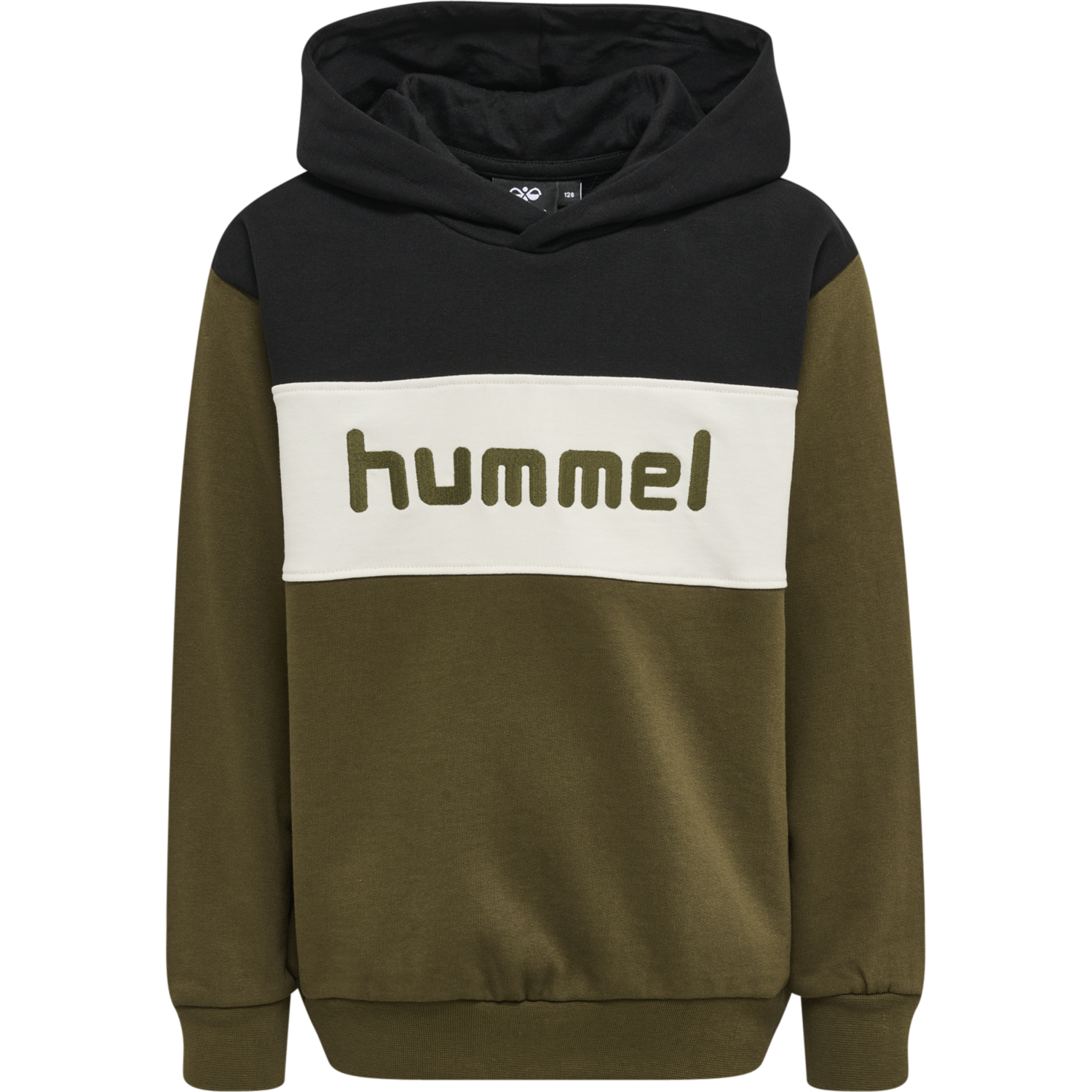 hmlMORTEN HOODIE, DARK OLIVE, packshot