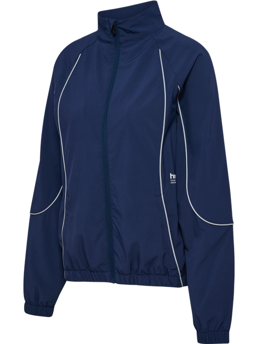hmlPULSE WOVEN W ZIP THROUGH, DRESS BLUES, packshot