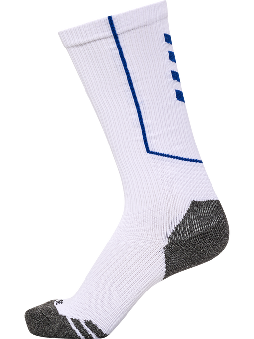 hmlPRO TRAINING SOCKS HIGH, WHITE/TRUE BLUE hmlPRO TRAINING SOCKS HIGH, WHITE/TRUE BLUE, packshot