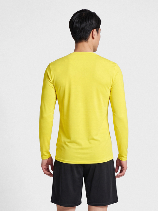 hmlBL ESSENTIAL TEE L/S, BLAZING YELLOW, model