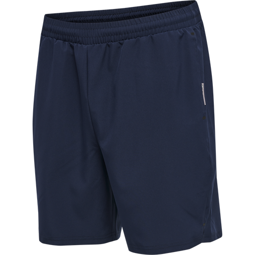 hmlMOVE GRID WOVEN SHORTS, MARINE, packshot
