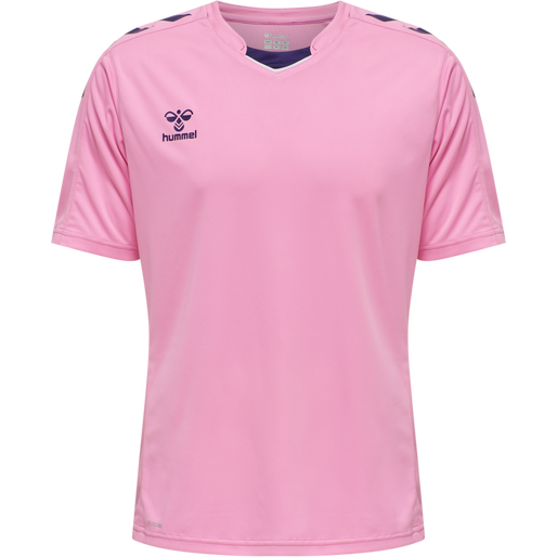 hmlCORE XK POLY JERSEY S/S, COTTON CANDY, packshot