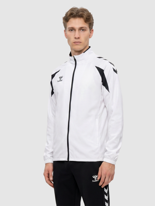 hmlCORE 2.0 WOVEN JACKET, WHITE/BLACK, model